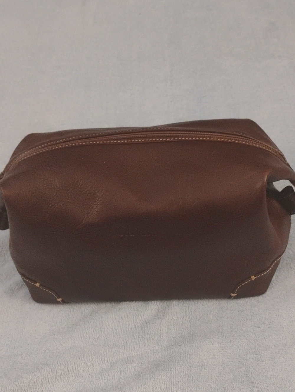 Cole Haan Leather Travel Toiletry Bag - Brown